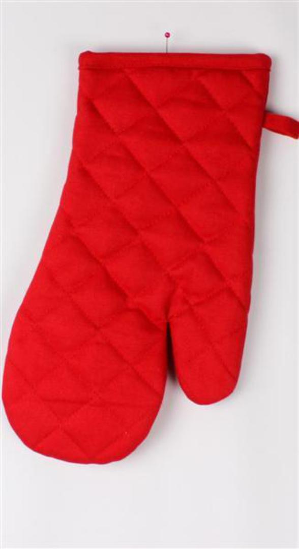 Oven glove plain solid red code:OG-HH/S-RED image 0